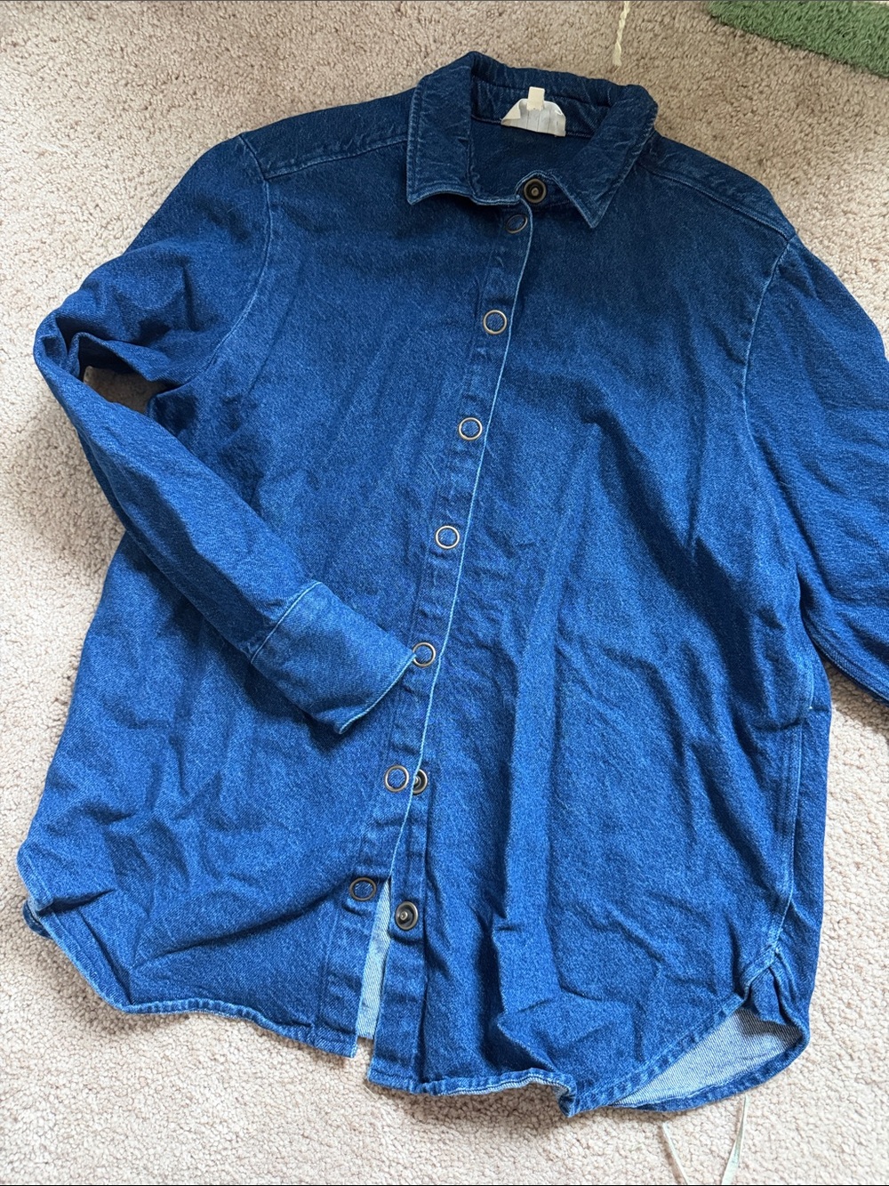 Sezane Aileen Shirt Deep Blue - Size 2